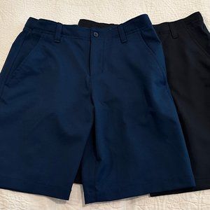 Boys' UA Golf Shorts - (2 Shorts - One in Blue and one in Black)